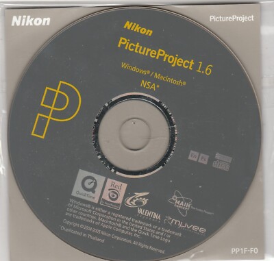 Nikon Picture Project 1.6 for Win / Mac NAS CD-Rom by Nikon 2005