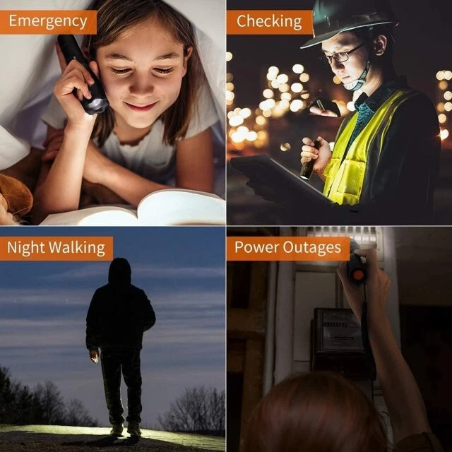 Taktische LED-Taschenlampe, superhell, hohe Lumen, XML T6 LED-Taschenlampen DE - Bild 4 von 4