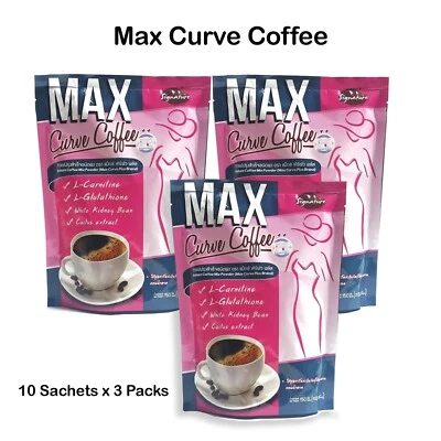 3 x mélange de café instantané Max Curve Coffee tout en un sans Suga Weight M... - Photo 1/4
