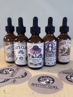 Lot of (5) MUSHROOM Herb Dual Extract Liquid Tincture Reishi Cat s Claw Organic
