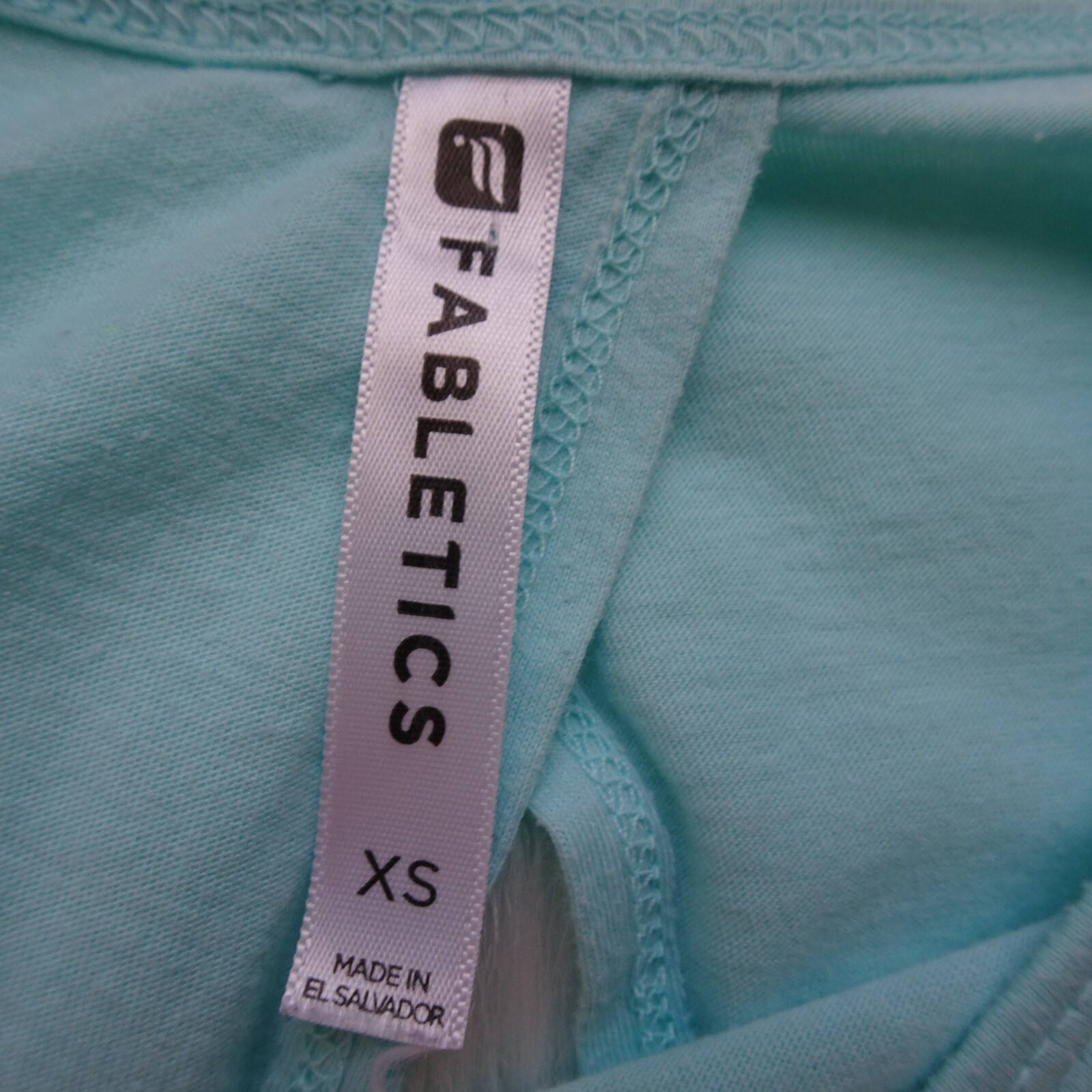 Fabletics Millie Split Back Athletic Tee Top Mint… - image 8