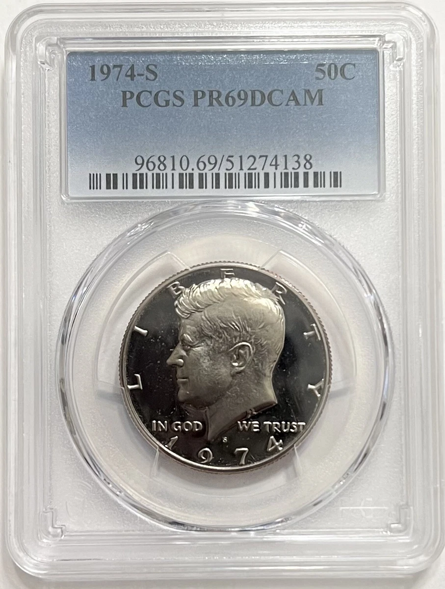 【博物館級】PCGS PR69DCAM 1974-F 独50Pf POP1 PR 69 Graded 1974 Kennedy US Half Dollars (1964-Now) for sale | eBay