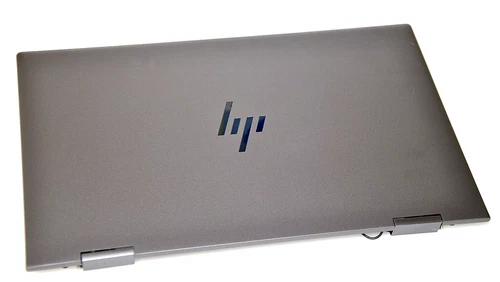 N40694-001, BACK COVER, MNS MINERAL SILVER, W/ ANTENNA, HINGES, HP 15-EW GRADE A
