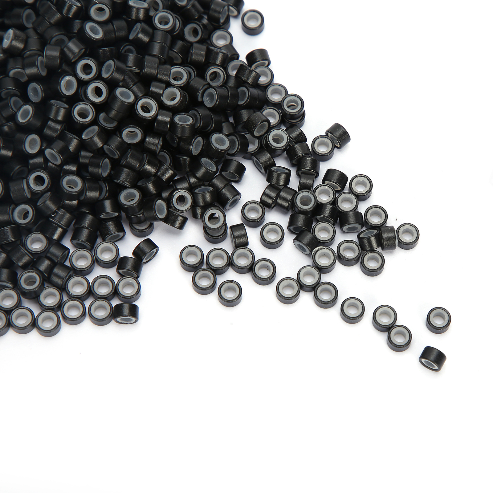 Hair Extension Ring Loops Silicone Lined Micro Beads Links Aluminum Hair Ext HPT eBay