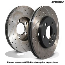 DISCHI FRENO POSTERIORI FORATI SCANALATI 256MM PER AUDI S3 8L TT 3.2 VR6 1.8T QUATTRO