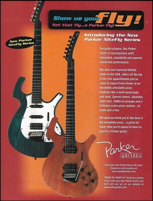 Parker Fly P-Series electric guitar ad 2002 original advertisement 8 x 11 print