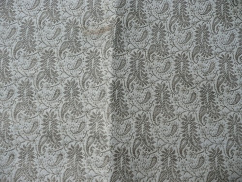 tissu vintage orientaliste : dessus de cousin fil doré