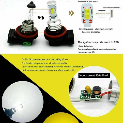 For 2007 2008 -2014 Chevy Suburban Tahoe 6x LED Headlight + Fog Light Bulbs Kits - Bild 9 von 11
