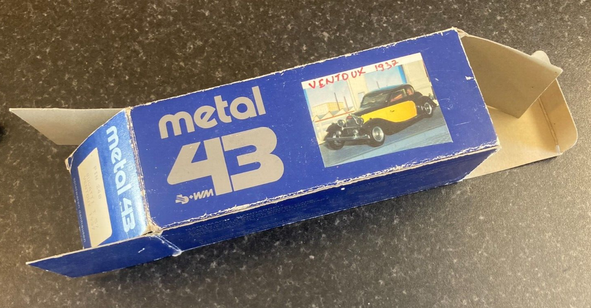 1:43 BUGATTI Type 57 Ventoux 1937 Yellow Black METAL 43