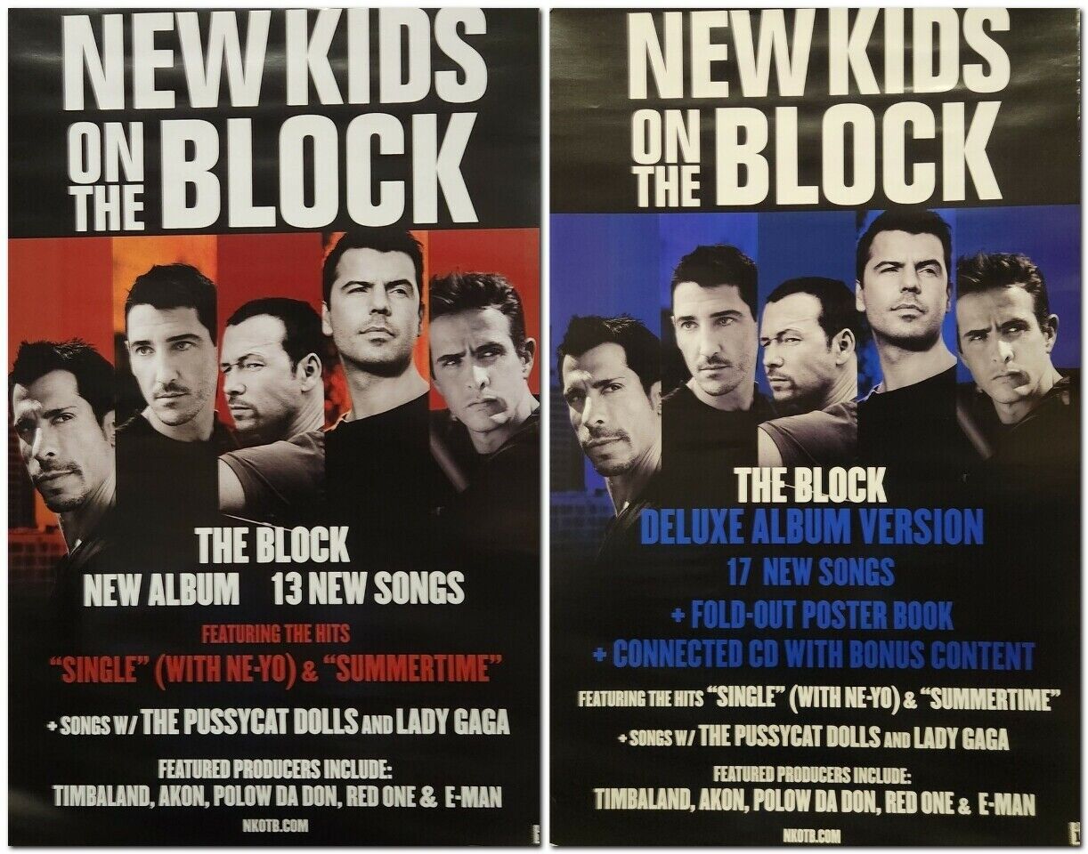 New Kids on the Block Vintage OOP Poster Book Sealed NEW 