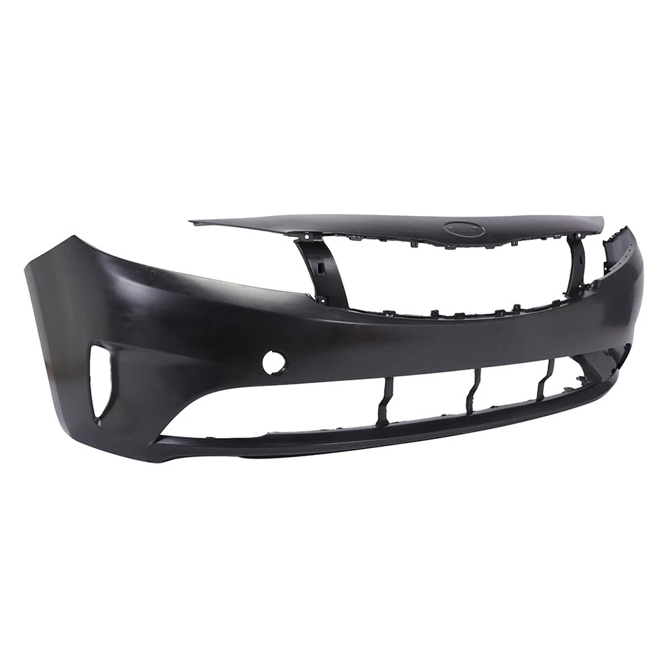 Front Bumper Cover Upper Lower Grille w/ Fog Lamps For 2017-2018 Kia Forte 5PCS - Image 4 of 4