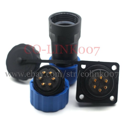 SD20 1 2 3 4 5 6 7 9 10 12 14pin Aviation Waterproof Auto Connector Plug-female - Picture 6 of 76