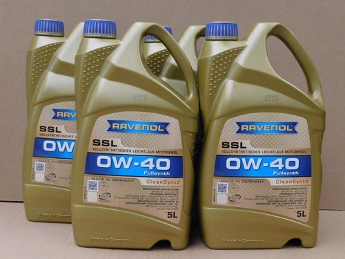 RAVENOL Super Synthetik Öl SSL SAE 0W-40 Motoröl 10 Liter, 121,95