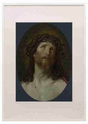 Nach Guido Reni Kopf Christi mit Dornen gekrönt A3 A4 gerahmter Druck Bild