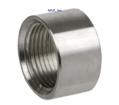 MVF, INC. 1/8" 150# NPT Half Coupling 304 Stainless Pipe Fitting Weld Bung SS090141304