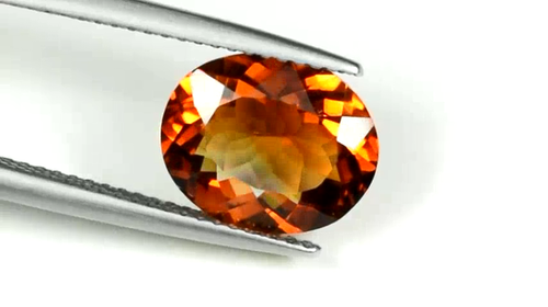 2,96 ct TOP BRILLANTE - BONITO ROJO NARANJA - GEMAS OVALADAS CITRINO NATURAL - Ver Vdo - Vídeo 1 de 1