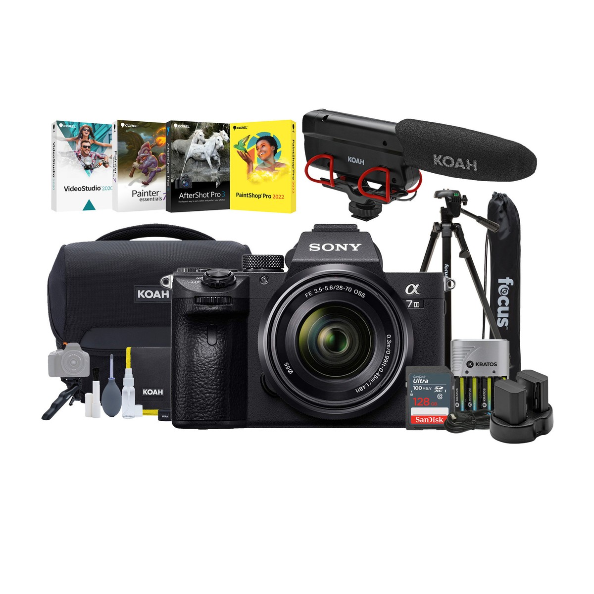Sony a7 III Digital Camera with 28-70mm Lens and Accessory