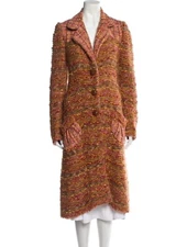 John Galliano Vintage orange tweed Sweater Coat Fall/ Winter 2005 Collection S
