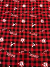 ALABAMA CRIMSON TIDE Cotton Fabric 1/4 Yard - Great for Masks or Quilts