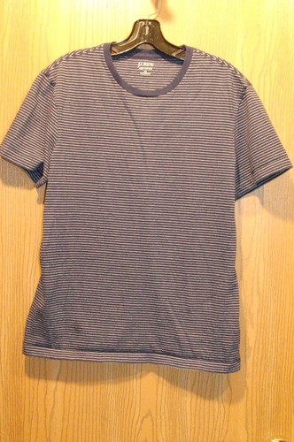 J. Crew Womens Blue White Striped Crew Neck Short Sleeve Tee SIZE M - 第 12/12 張圖片