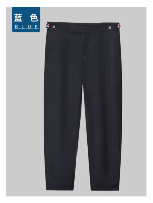 T B Men's Slim Fit Pants  Cropped ankle length Business  pants long suit pants