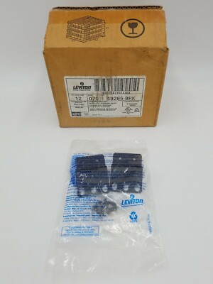 Case of 12 Leviton 49265-BRK Versi-Duct Vertical Slotted Duct Mounting Brackets