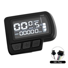 Electric Bicycle 24V/36V/48V EN06 LCD Display with SM/WP Plug for E-Bike 2USA