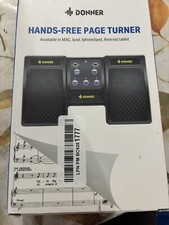 Donner Wireless Page Turner Pedal for iPad Tablets Phone Foot Pedal Recharge