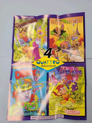 Camerica Codemasters 4 Quattro Dizzy Robin Hood NES Nintendo Insert Poster Only