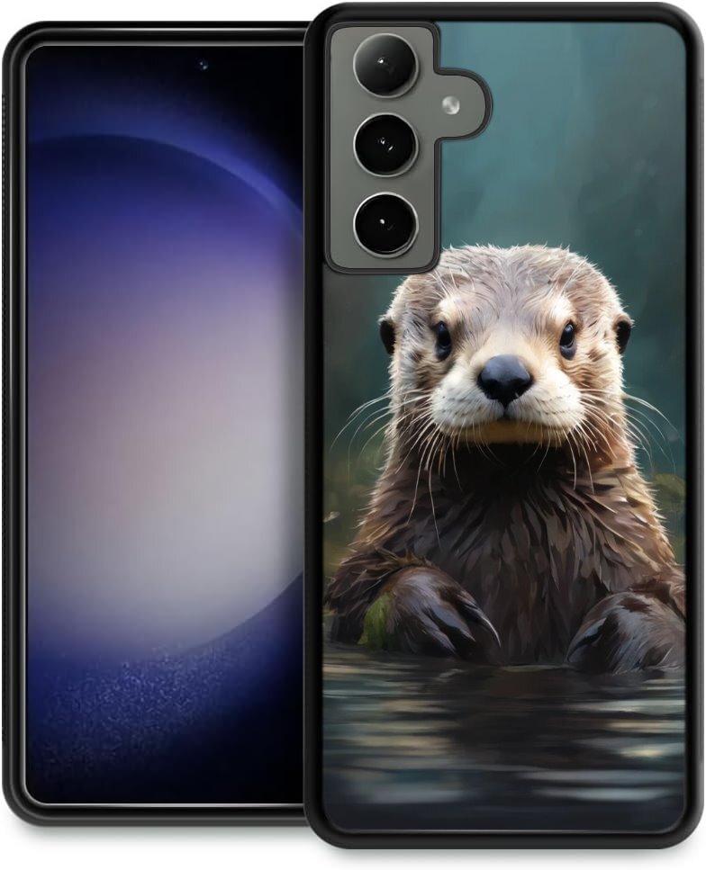 Hard TPU Cover For Samsung Galaxy Z Fold Flip 3 4 5 6 animated otter