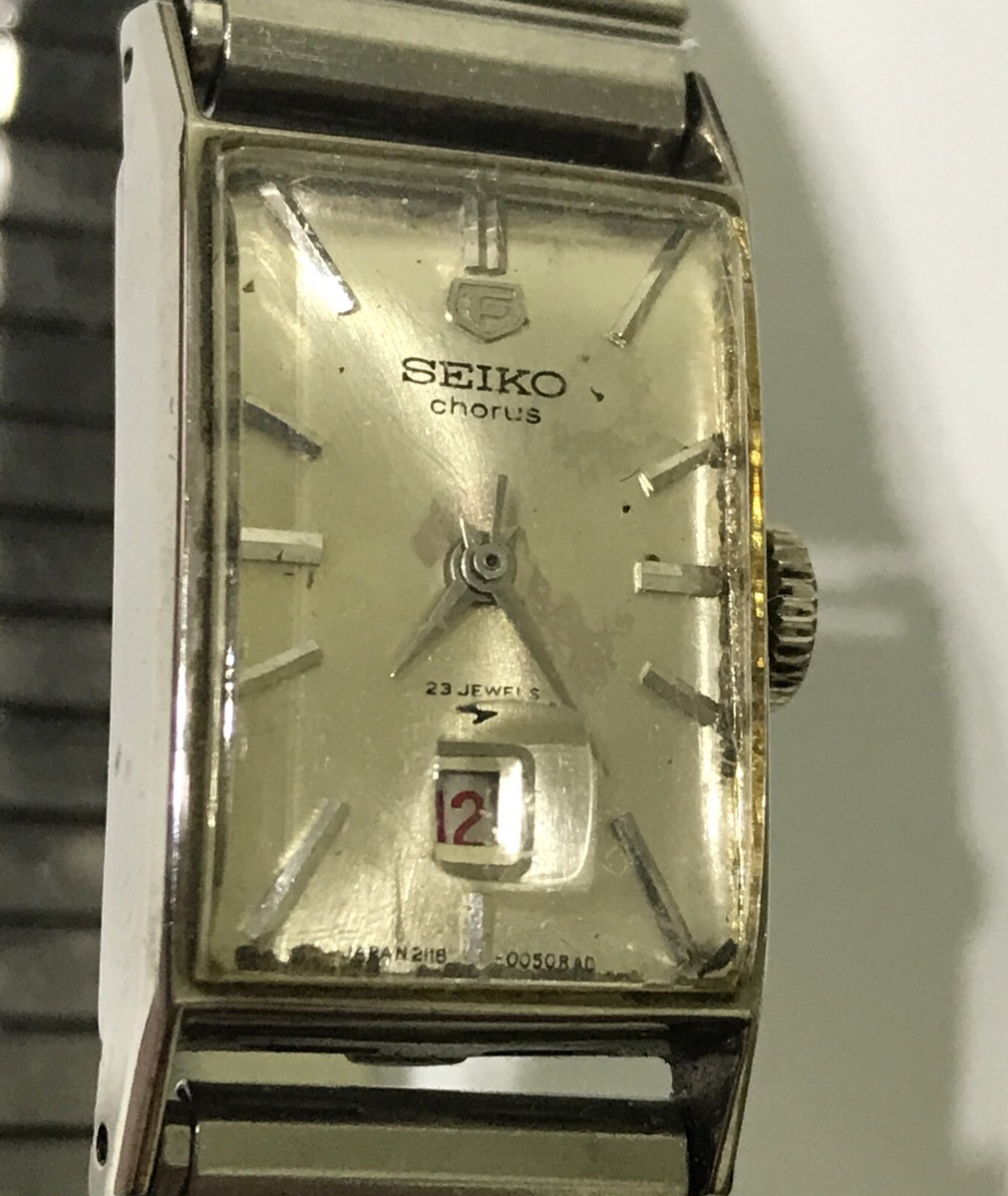 vintage Seiko Chorus Womens 2118 - 3201 Watch Hand-Rolled 23 j