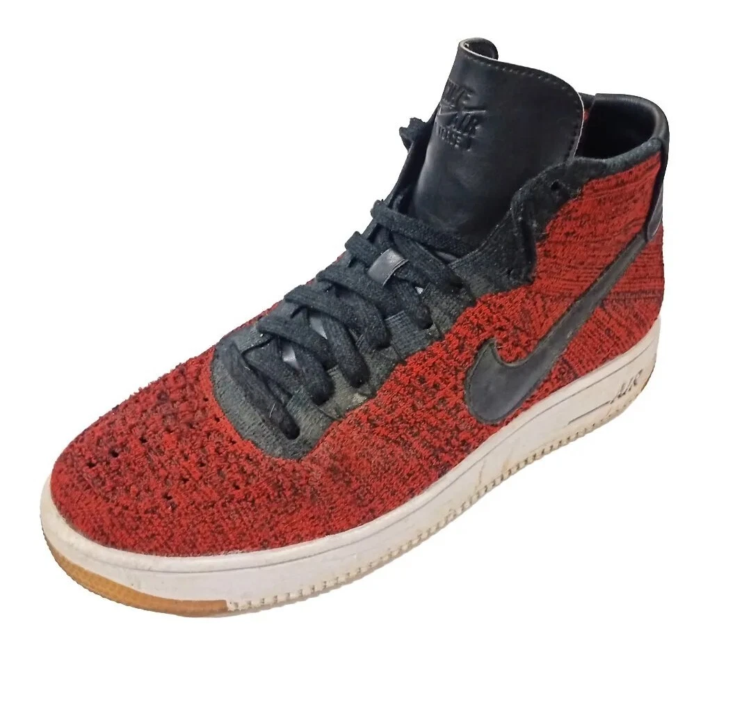 Nike Air Force 1 Ultra Flyknit Mid University Red Black