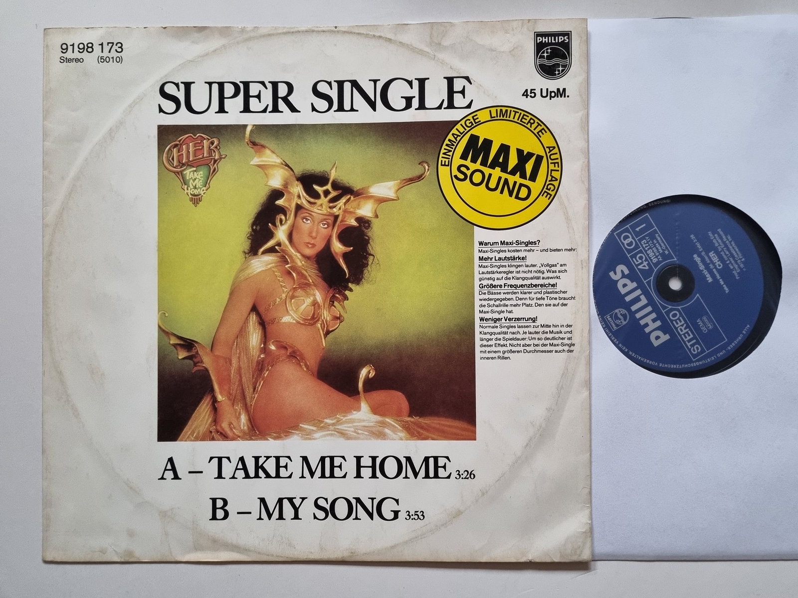 Cher - Take Me Home 12'' Vinyl Maxi Germany