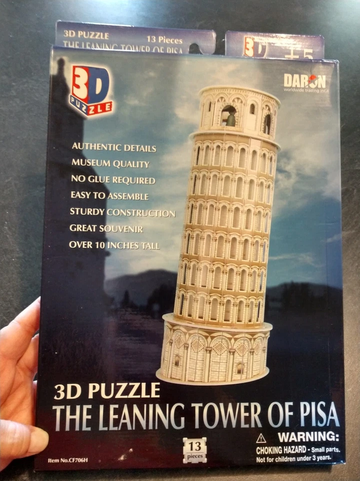 NEW! 3D Puzzle Tower Of Pisa 13 Pieces Daron Toys No. CF706H - Image 2 of 4