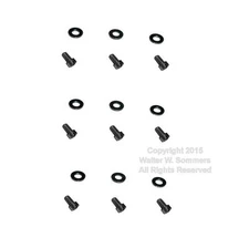 (9) Pairs Victor Victrola/Talking Machine Governor Spring Screws & Washers Only