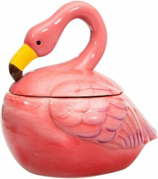 10"high Pink Flamingo Cookie Jar by Home Essentials for sale online eBay