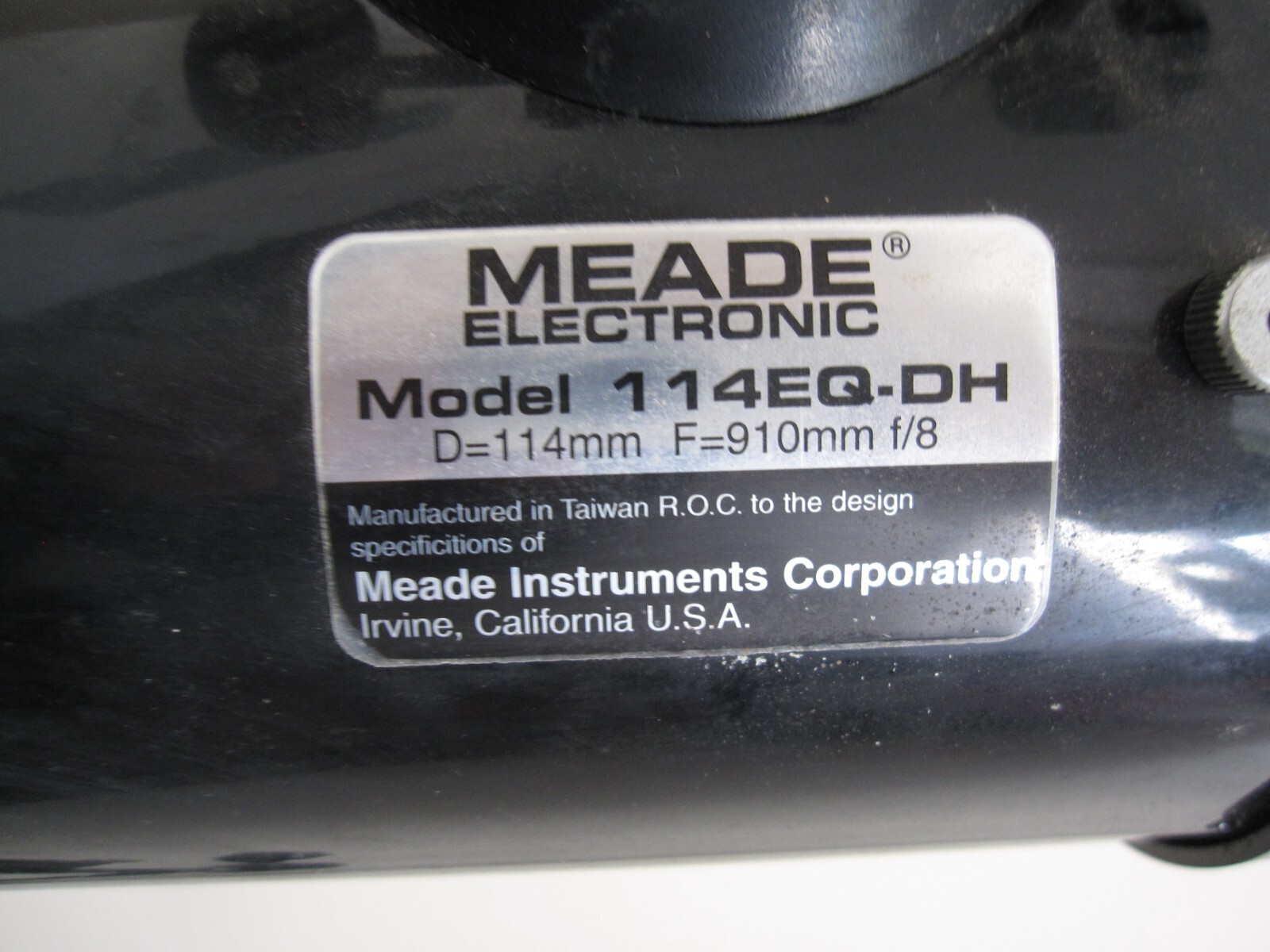 Meade Reflector Telescope Model 114EQDH eBay