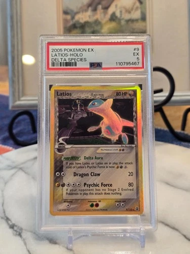 Pokemon TCG Latios ex (Delta Species) 96/101 Dragon Frontiers Holo PSA 5 low pop