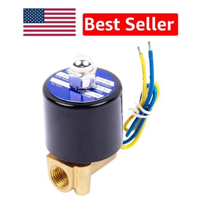 Durable 12V DC Copper Solenoid Valve - Normally Closed 1/4IN NPT Connection Type