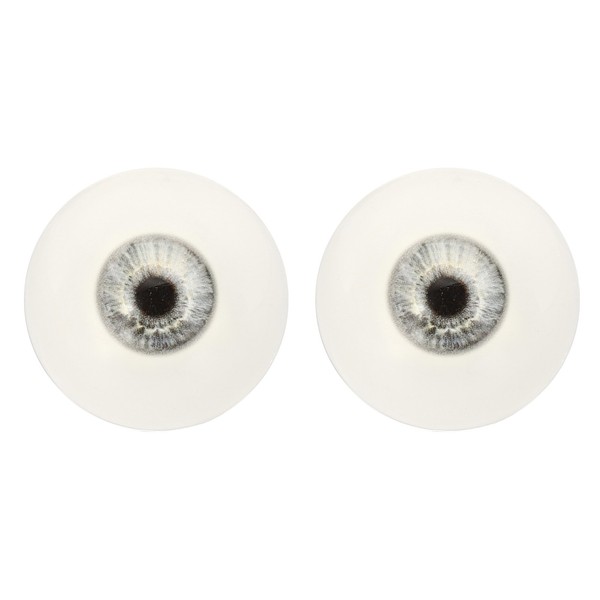 32Mm Puppenaugen,1 Paar Realistische Acrylaugen,Silber-image