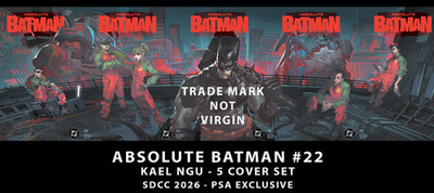 Absolute Batman #22 x5- Kael Ngu-PSA - SDCC 2026 Exclusive + Ratio 1:25-6 Books