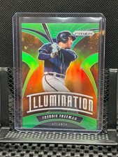 Freddie Freeman 2020 Prizm - Illumination - Lime Green  #33/125 - #7 Braves / Do