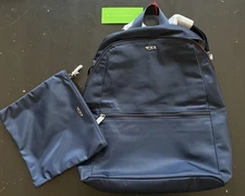 Tumi Voyageur, Just In Case Backpack - Navy Blue + Carrying Bag NWT