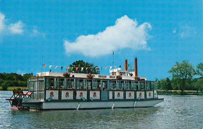 St. Charles Belle Paddle Boat-St. Charles, IL 1974 posted vintage