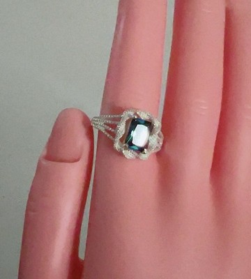 Plata Italiana 925 Anillo En Talla 8