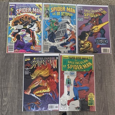Spectacular Spider-Man Lot of 5 Marvel Comic Books 1st Print