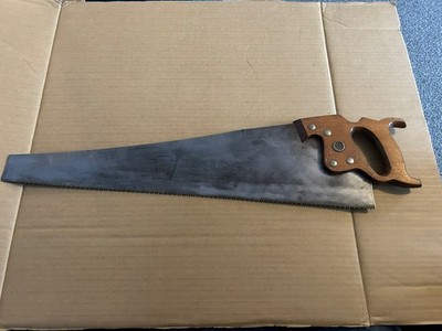 Vintage Henry Disston d-8 Kanada Handsäge. 26'' 7 tpi