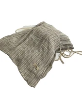 nest Robe Striped Wool Shawl/WHT/Size 56x178cm/