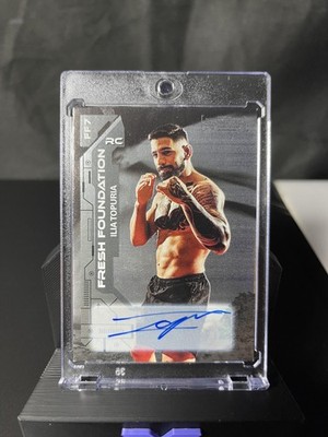 Upper Deck 2023 Metal Universe Ilia Topuria Fresh Foundation FF7 RC Auto /99