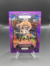 AALIYAH EDWARDS 2024 Panini Prizm Monopoly WNBA RC Rookie PURPLE WAVE SP #13